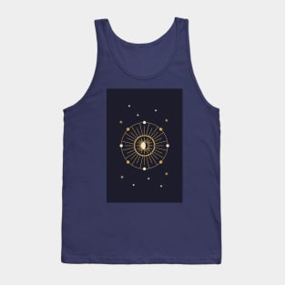 Golden Moon and Sun Astrology 2 Tank Top